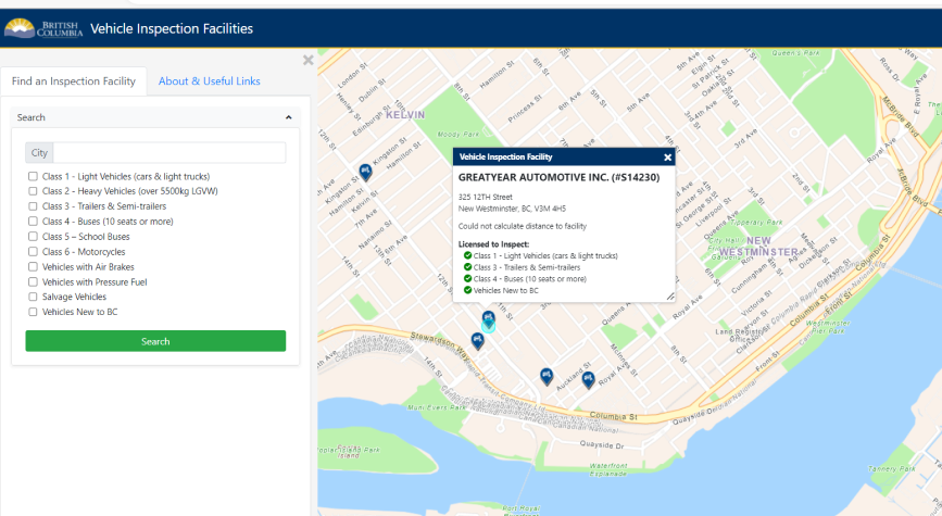 Vehicle Inspection Facilities