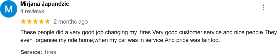 Happy GreatYear Automotive tire repairs customers review